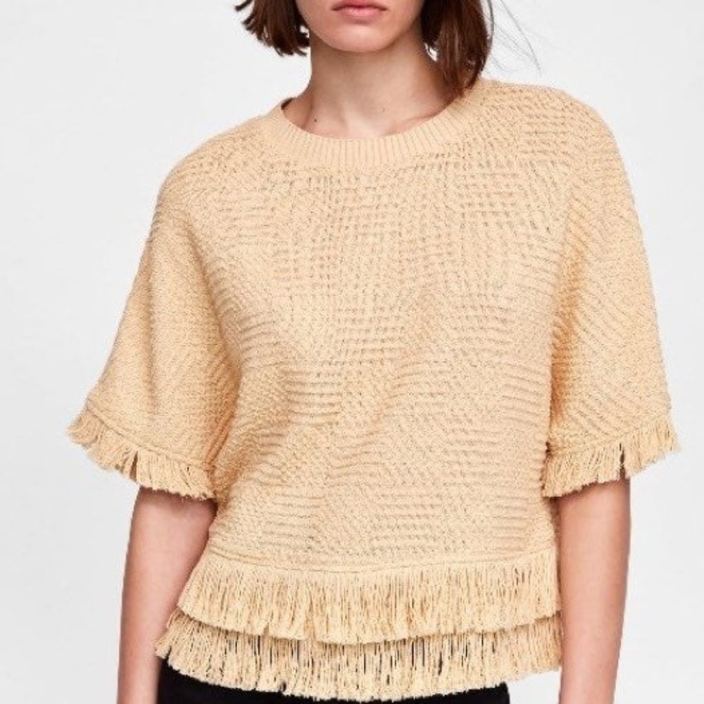 Zara Tweed Top